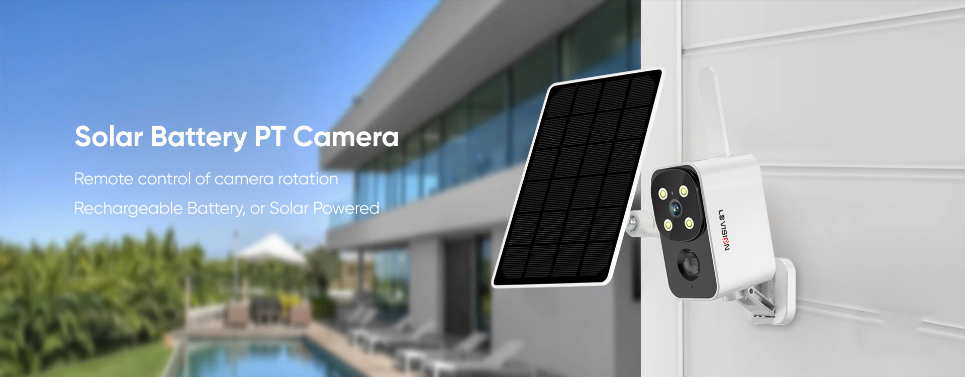 Ls Vision Solar Battery Ptz Camera For Home