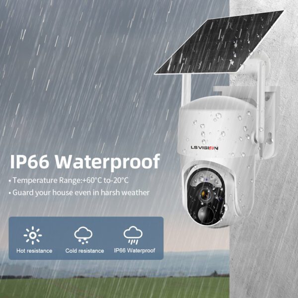 LS-WS14 4G/WIFI Battery Security Camera With Solar Panel 18