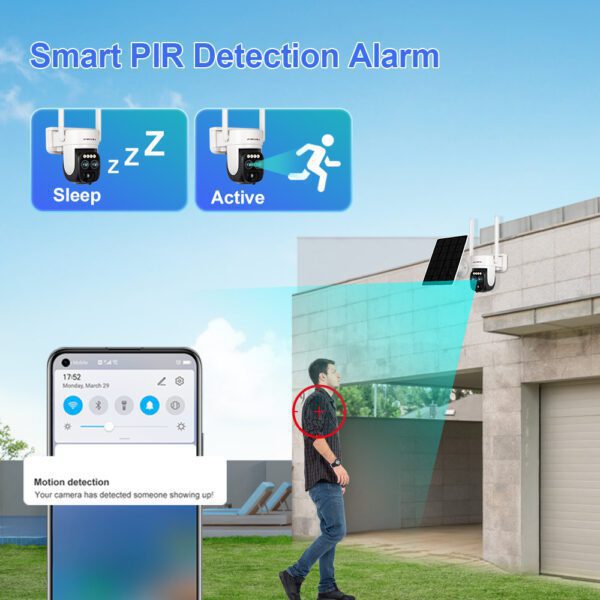 LS-CS1 Outdoor WIFI Solar PTZ Camera 2