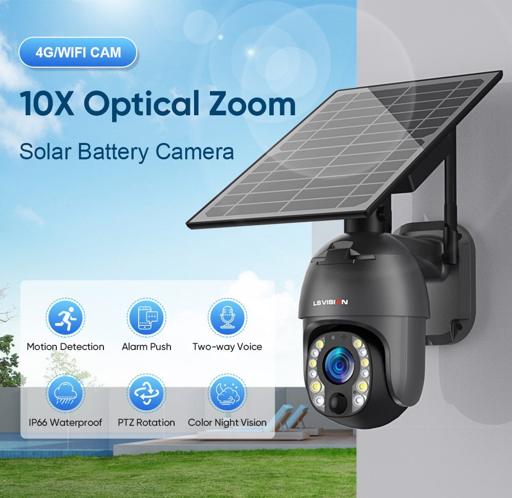 Solarkamera mit 10fachem optischem Zoom