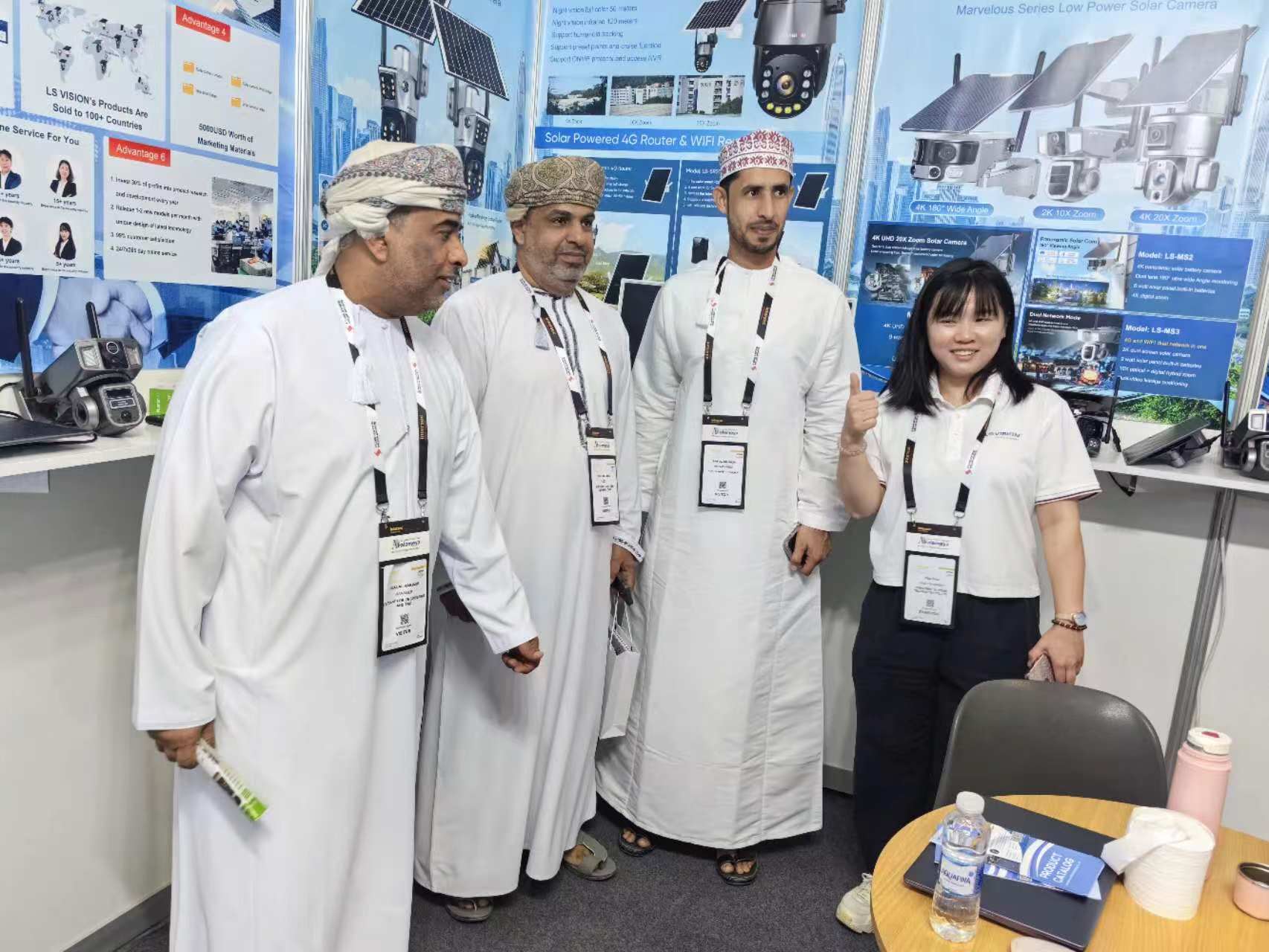 LS VISION Solar güvenlik kameraları kablosuz dış mekan EXIBITION