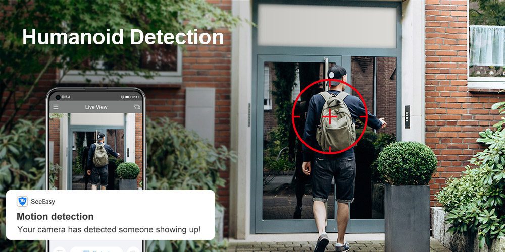 LS VISION-solar camera humanoid detection