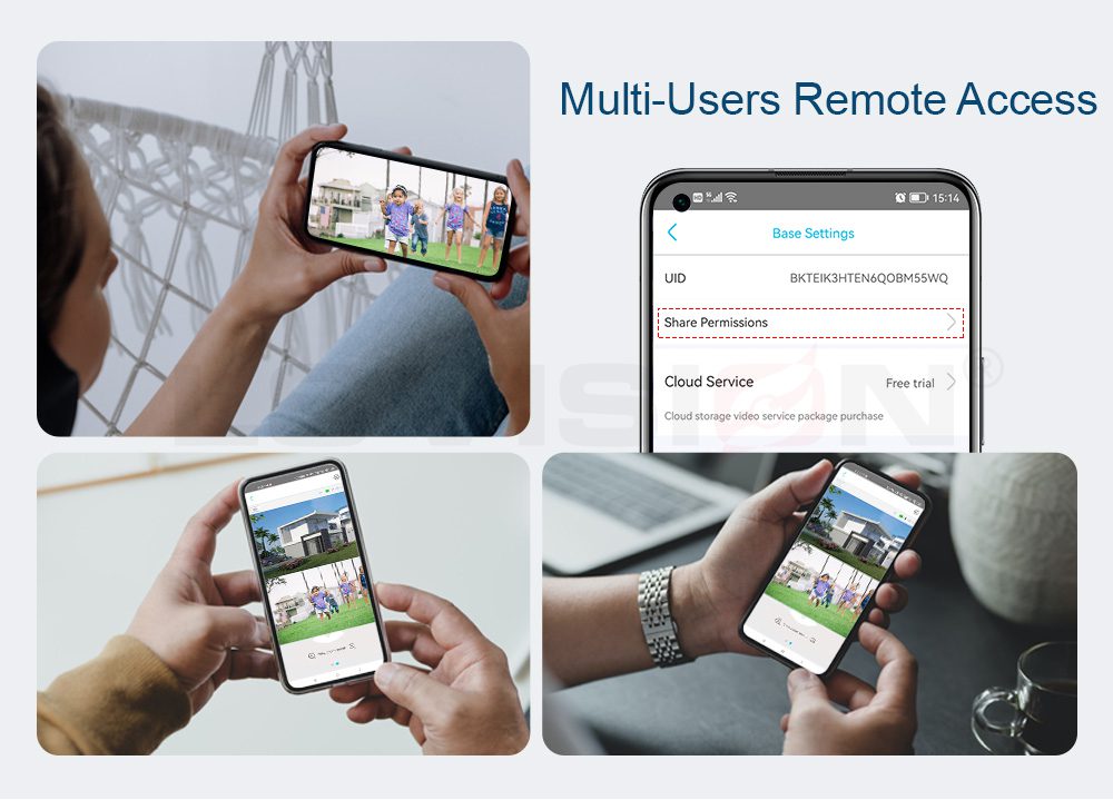 LS VISION-4GS20L solar wireless security camera with seamless connection and remote access capabilities