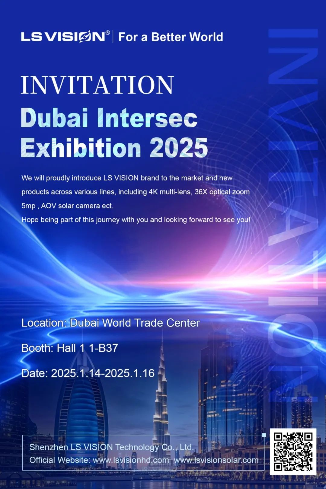LS VISION-The location of Dubai intersec exhibition 2025