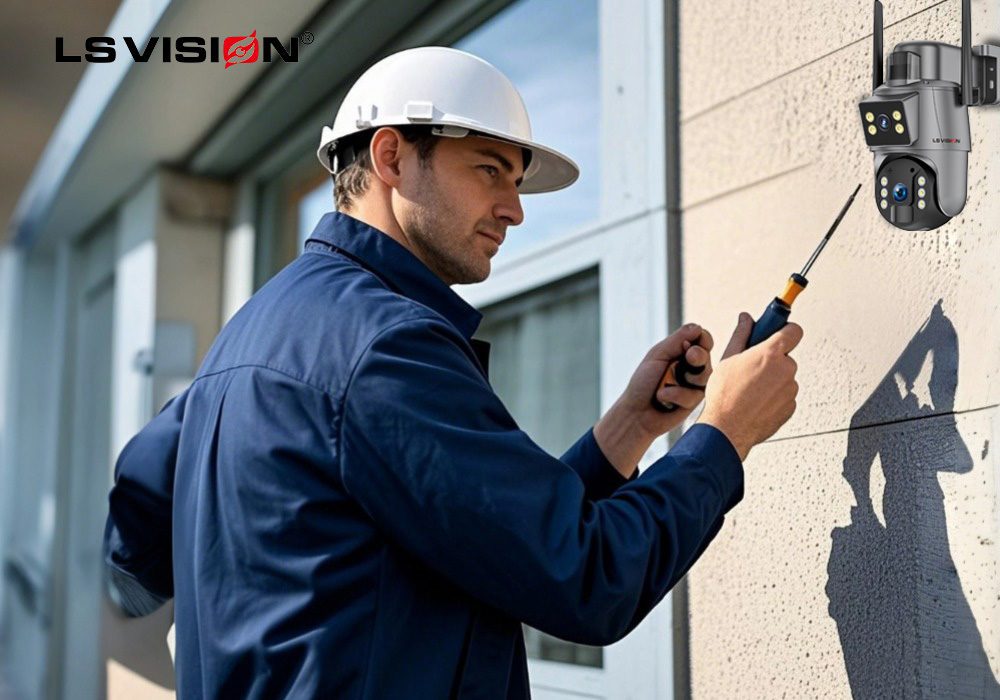 LS VISION-solar outdoor camera with easy installation and low maintenance