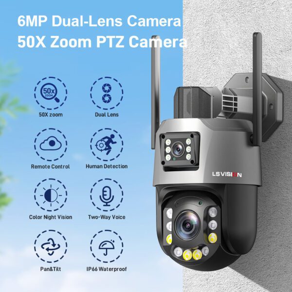 Ls Vision 6mp Dual Lens Camera Ls Wl661 50x
