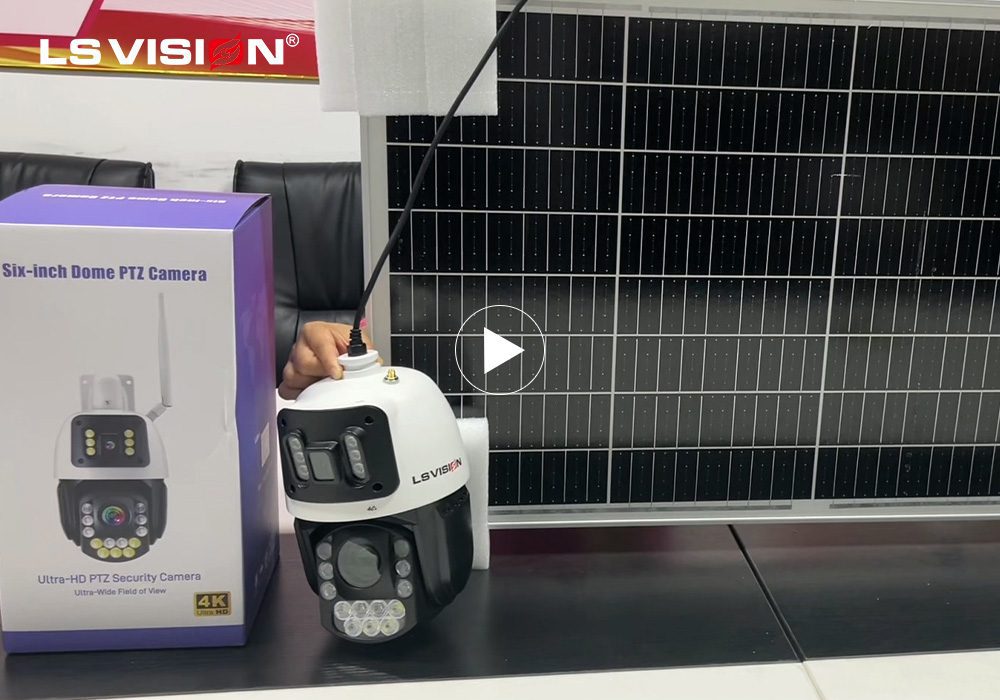 Ls Vision Gelişmiş Güneş İnşaat İzleme Kamera Sistemi Combo Wl660 36x 80w Güneş Paneli ile
