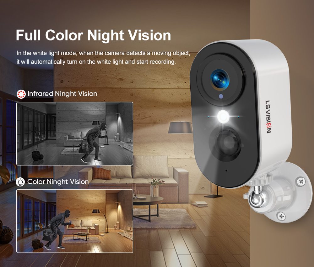Ls Vision Battery Powered Mini Camera With Night Vision Bc2