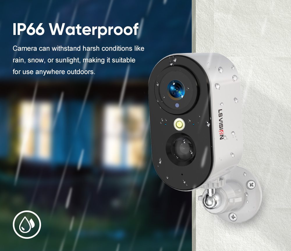 Ls Vision Ip66 Waterproof Solar Powered Wireless Battery Camera Ls Bc2
