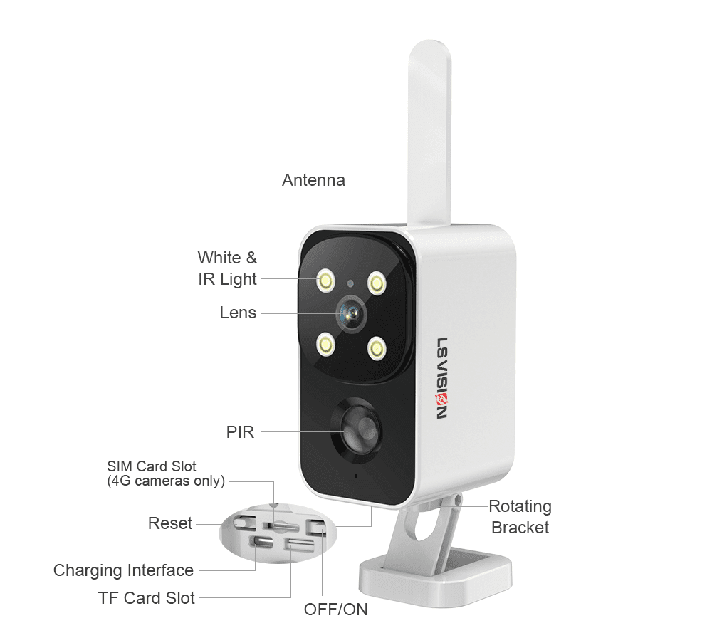 Ls Vision Smart Wireless Solar Security Camera Bc3