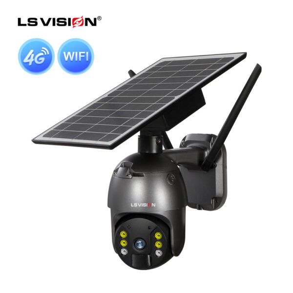 LS-4GS12 Black Color WIFI 4G 8W Solar Camera 19