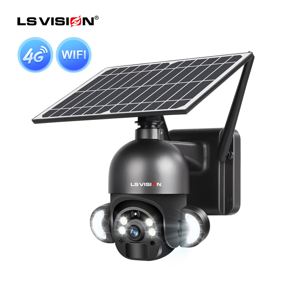 4MP WIFI Solar Surveillance Camera for Security Protection 15000mA Battery  Human Detect Auto Tracking Outdoor Security IP Camera
