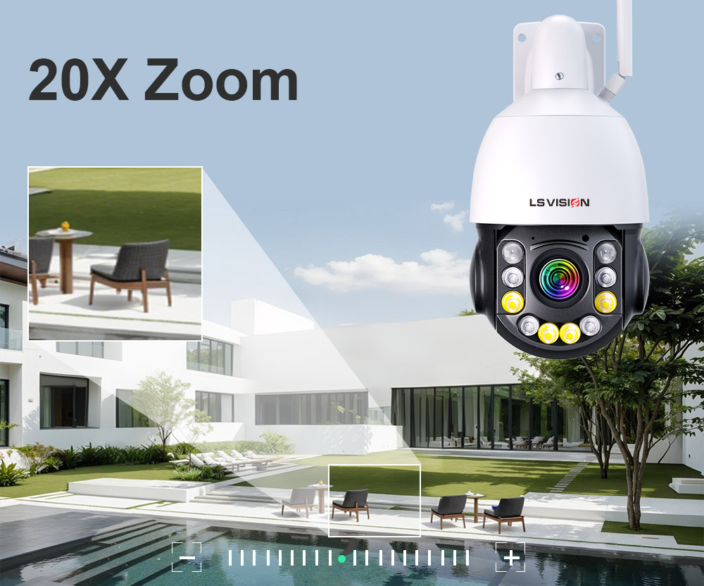 Ls Vision 20x Zoom Wired Surveillance Camera System Ls Wl580 20x