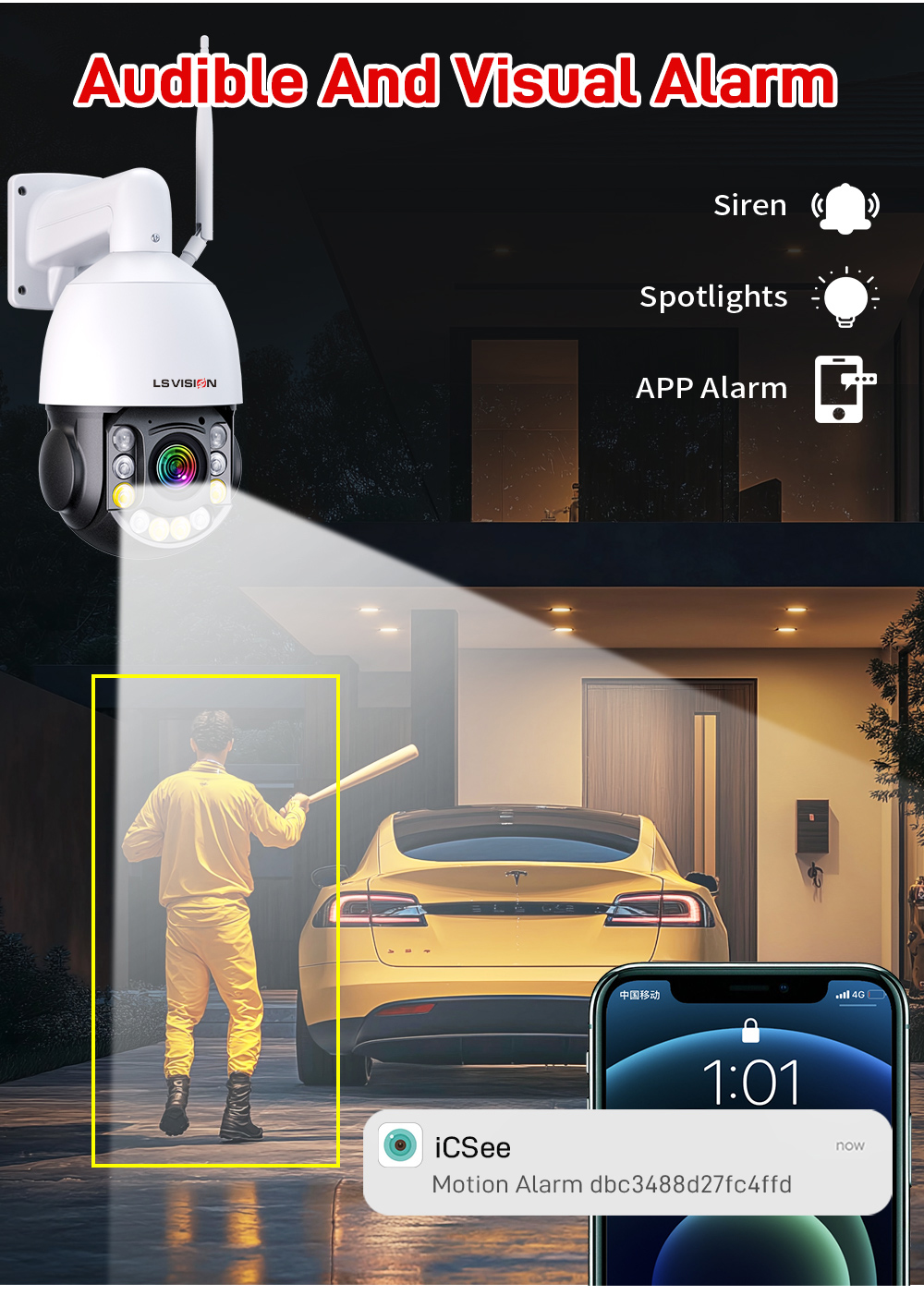 Ls Vision Job Site Cameras With Audible And Visual Alarm