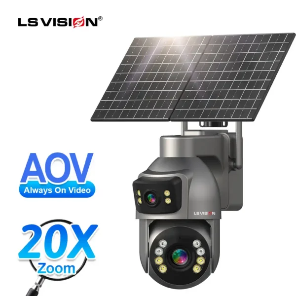 Ls Vision Aov Solar Powered Outdoor Camera Ls Cs21 20x