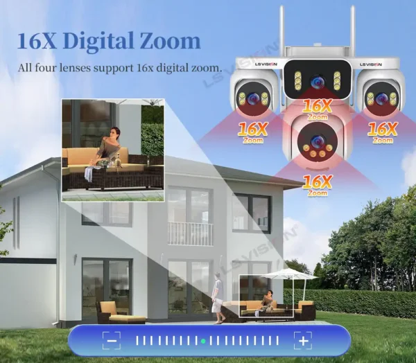 Ls Vision 16x Digital Zoom 4 Lens Camera Ls Hs10 4g