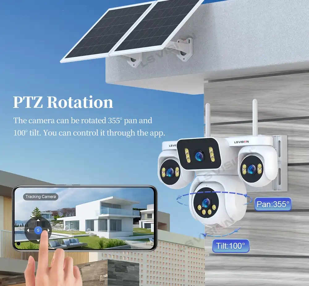 Ls Vision 4 Lens 360 Ptz Aov Camera Ls Hs10 4g