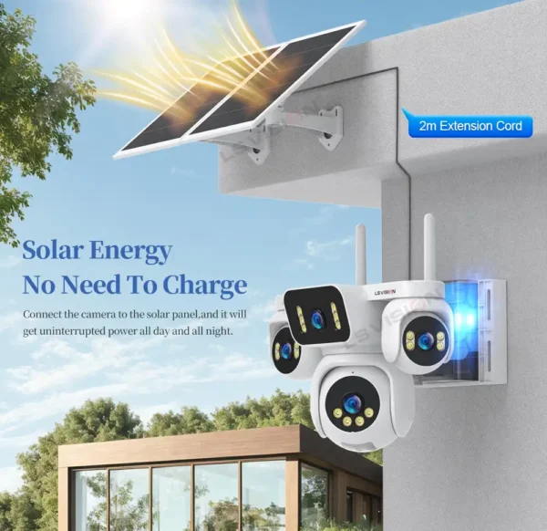 Ls Vision Aov Solar Camera That Records 24 7 Charged By Solar Panel Ls Hs10 4g