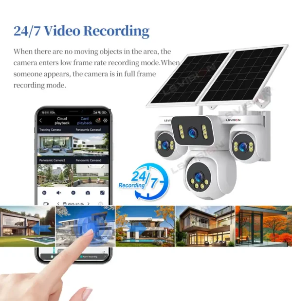 Ls Vision Aov Solar Camera That Records 24 7 Video Ls Hs10 4g