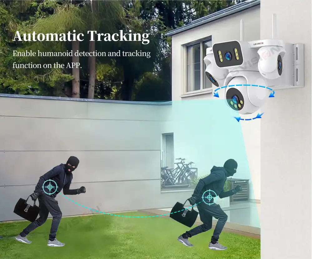 Ls Vision Automatic Tracking Camera That Records 24 7 Ls Hs10 4g