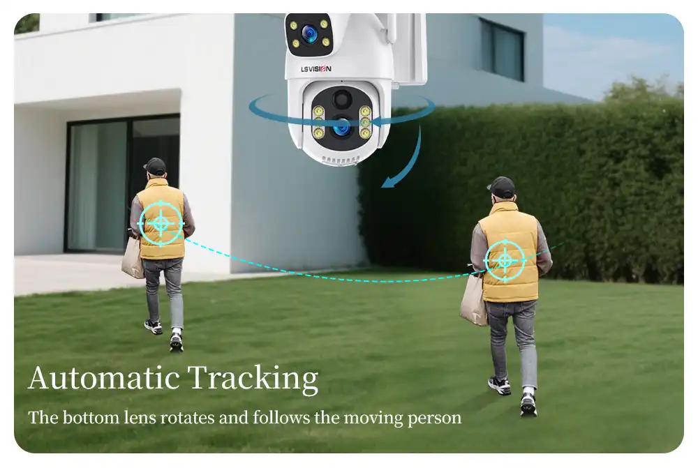 Ls Vision Outdoor Security Camera With Sim Card And Auto Tracking Bulk